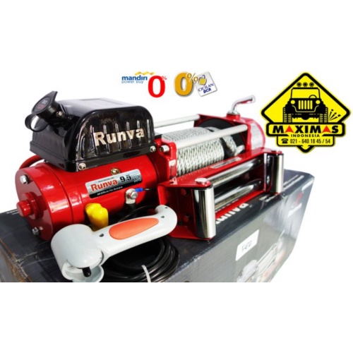 Dijual RED Edition : RUNVA Winch EWX-9500-Q 43 ton SUPER HIGH SPEED Winch Murah