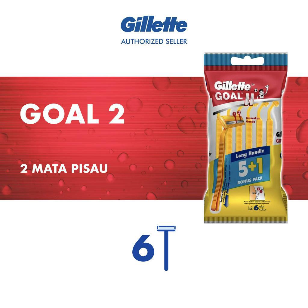 Gillette Alat Cukur Goal 2 Isi 5 Razor Pisau Cukur