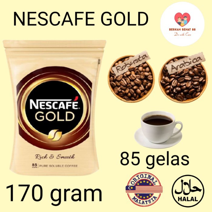 

REFILL NESCAFE GOLD 170 GRAM - READY STOCK