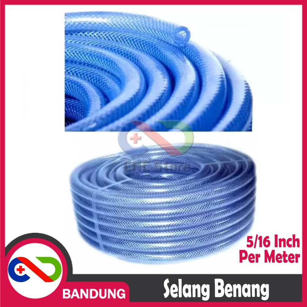 SELANG AIR BENANG SERAT 5 PER 16 INCH PER 1 METER