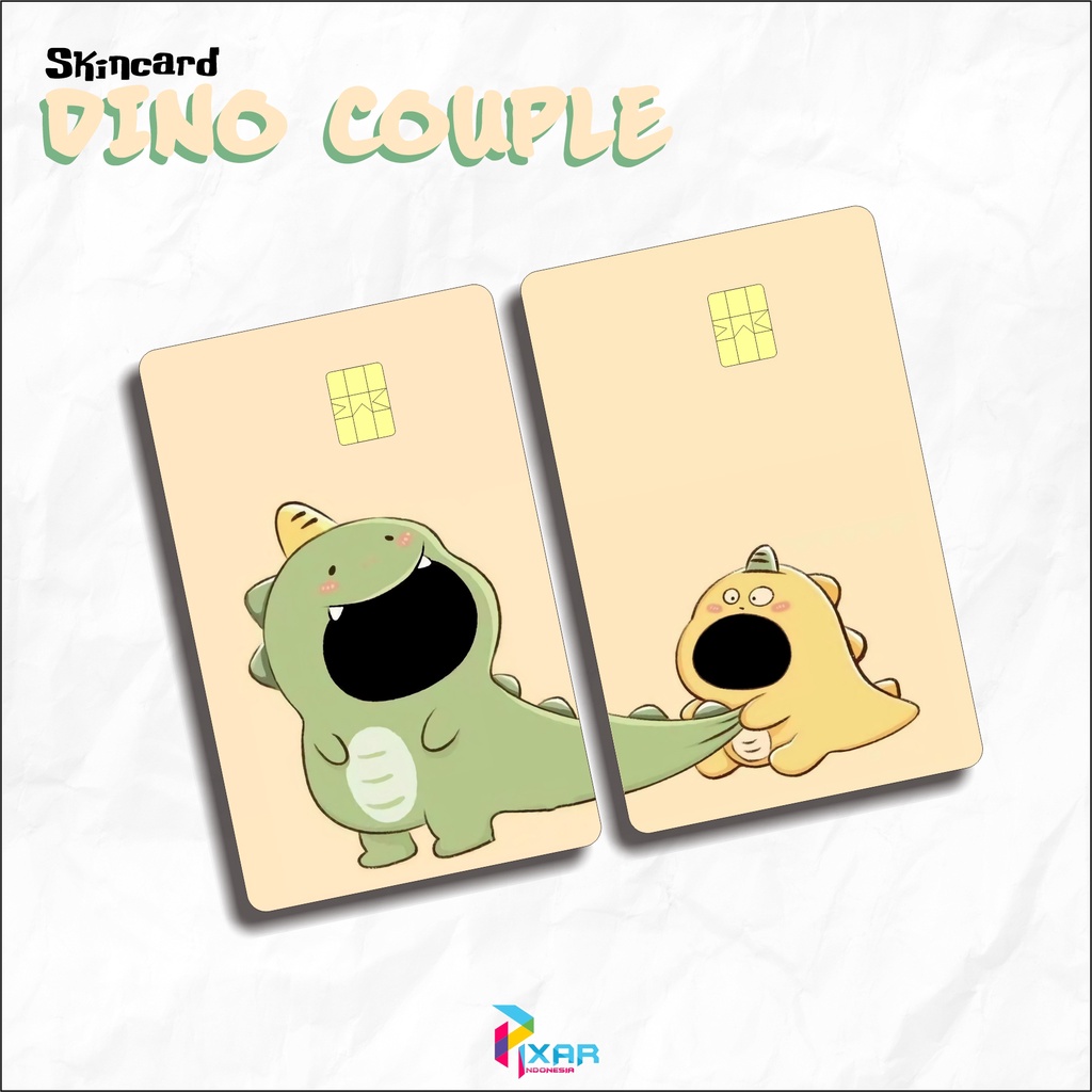 

STICKER PELINDUNG KARTU SKIN CARD ATM SIM KTP E-MONEY STIKER MOTIF DINO REQUEST MUKA LEM KUAT SUDAH DILAPISI ANTI GORES