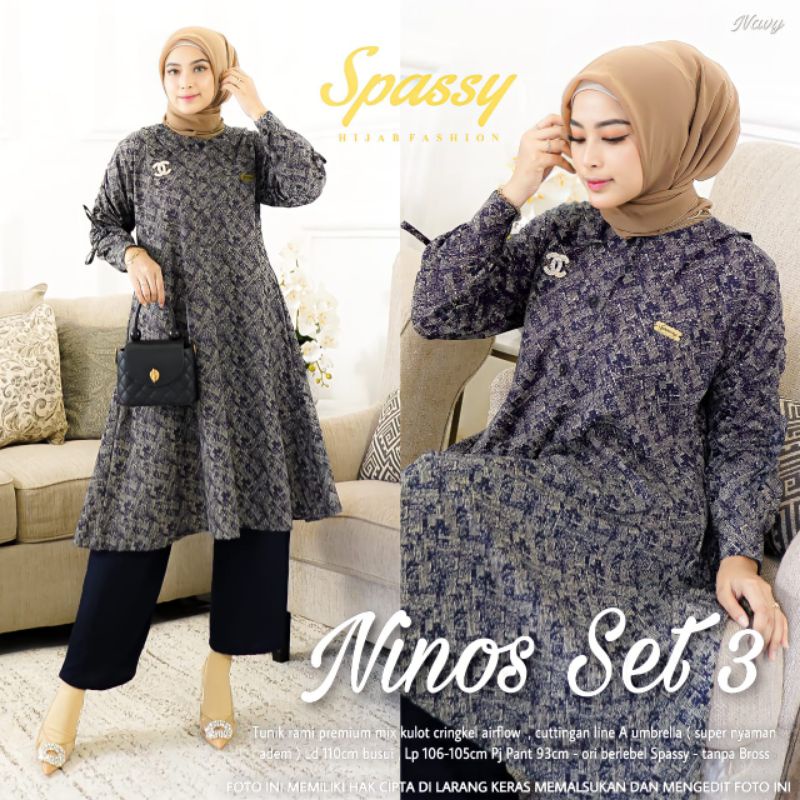 SETELAN WANITA Ninos #3 Set ORI BY SPASSY