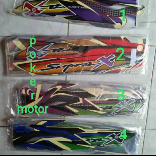 Setiker setriping supra x 100 supra x lama