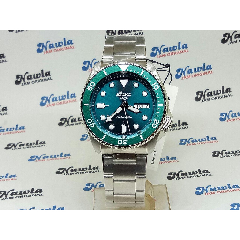 Seiko 5 Sports SRPD61K1 Automatic Green Dial - Jam Tangan Pria SRPD61