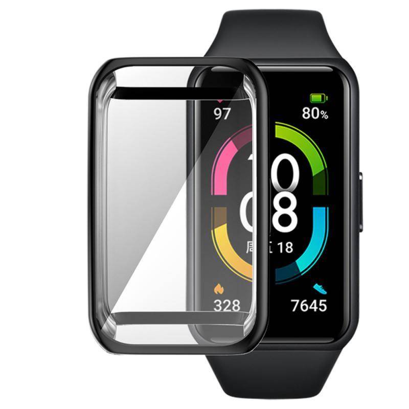 Soft Case Pelindung Layar Full Screen Untuk Huawei Honor Band 6 Pro Watch Fit Es Strap Band 6