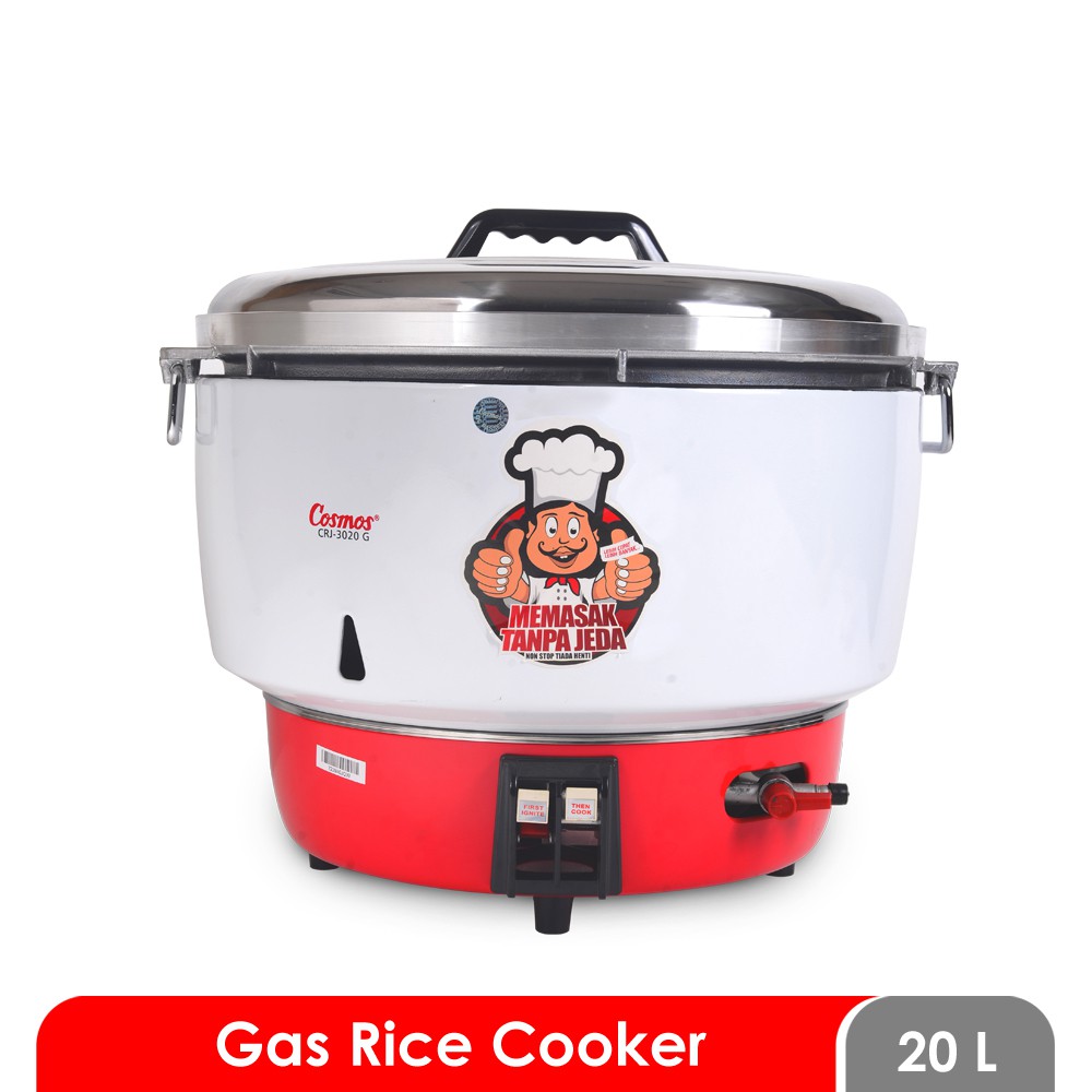 Cosmos CRJ 3020 G – Rice Cooker Gas / LPG 20 Liter MURAH BANGET / GARANSI RESMI