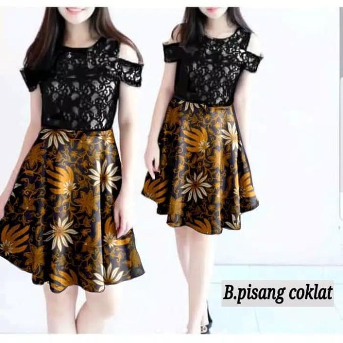 Dress Batik/Gaun Pesta Remaja Abg/Baju Kantor/Kerja/Kondangan/Pensi 021