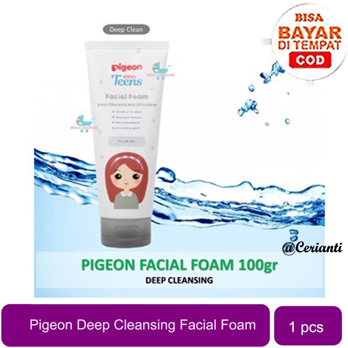 [SABUN WAJAH BERJERAWAT &amp; BERMINYAK]  Pigeon Teens Facial Foam Deep Cleansing &amp; Oil Control 40gr | 100gr_Cerianti