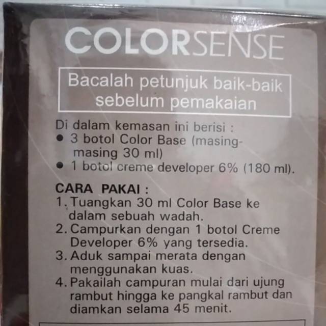 COLOR SENSE BLACK / COLORSENSE HITAM TONING TUTUP UBAN