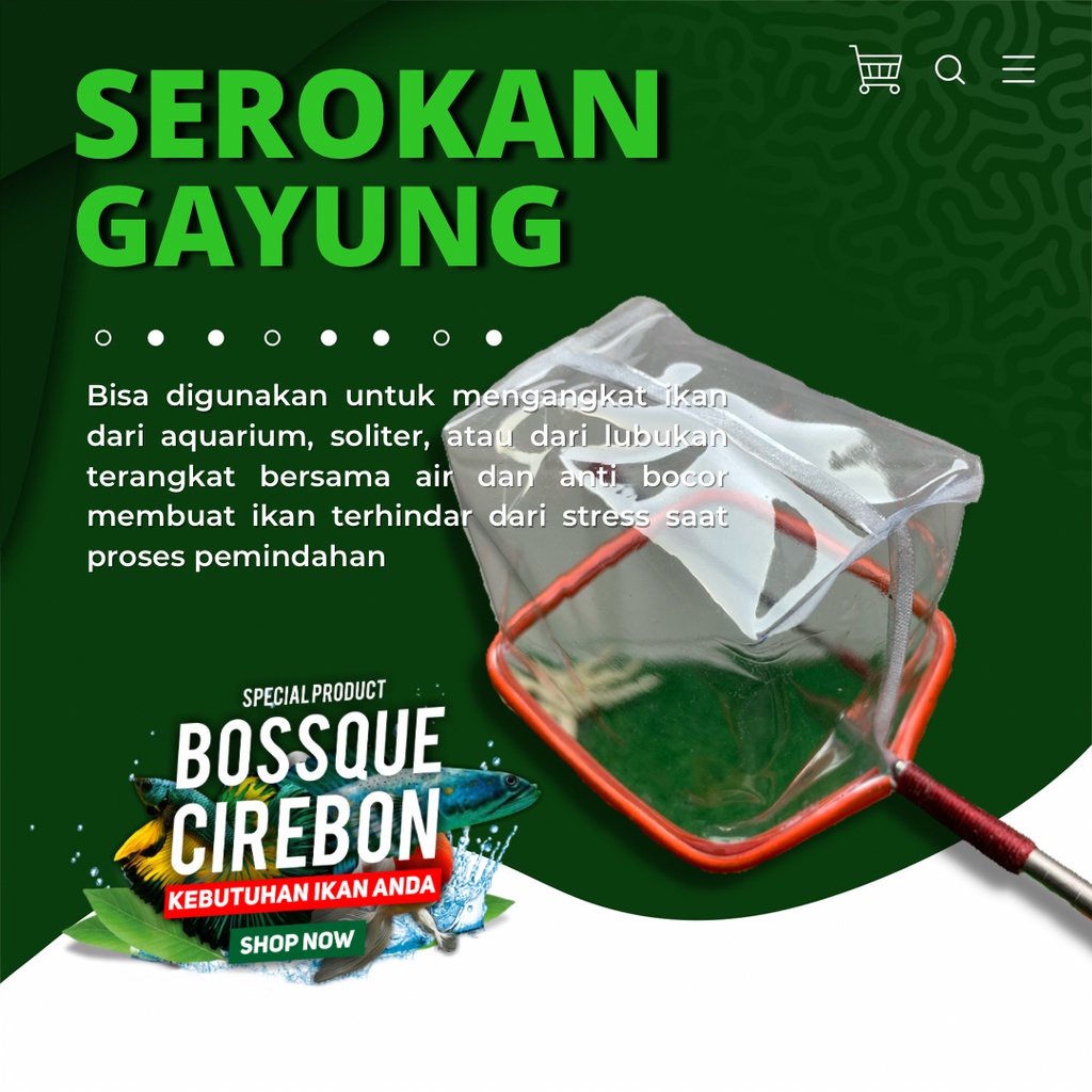 Serokan Gayung Stainless Variasi Handle 7cm Seser Saringan Sauk Ikan Cupang Jentik Kutu Air Artemia