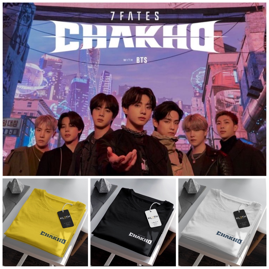 [NEW] Kaos BTS 7Fates Chakho Webtoon Series Cotton 24s Premium Bisa Upgrade Lengan Panjang