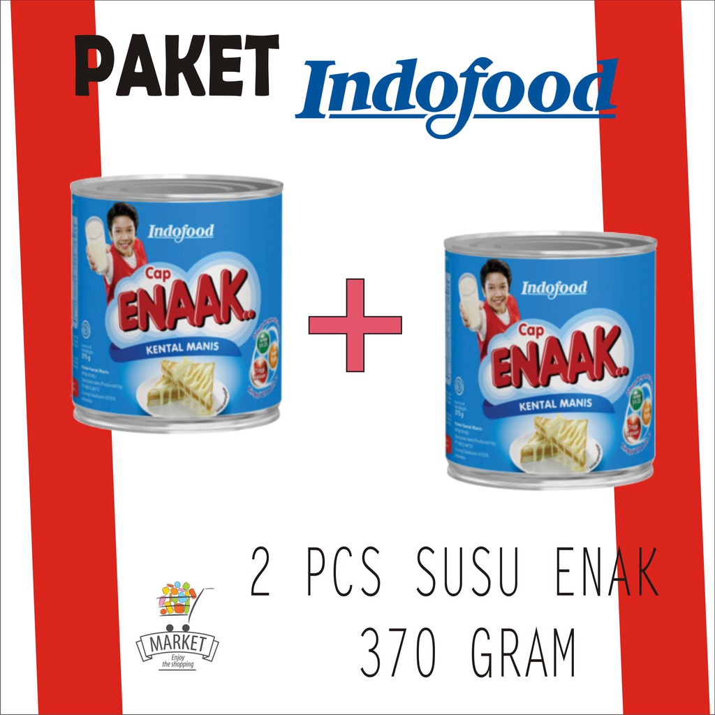 

Promo 2 Pcs Susu Kental Manis Cap Enak 370 G