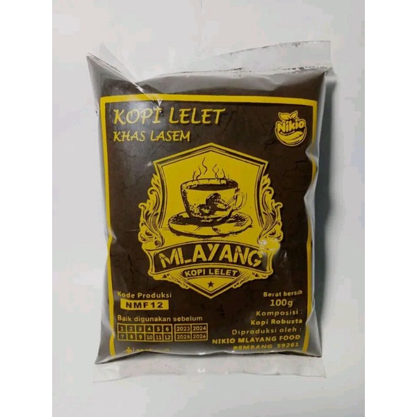 

KOPI LELET CAP MLAYANG KHAS LASEM 100gram/12pcs