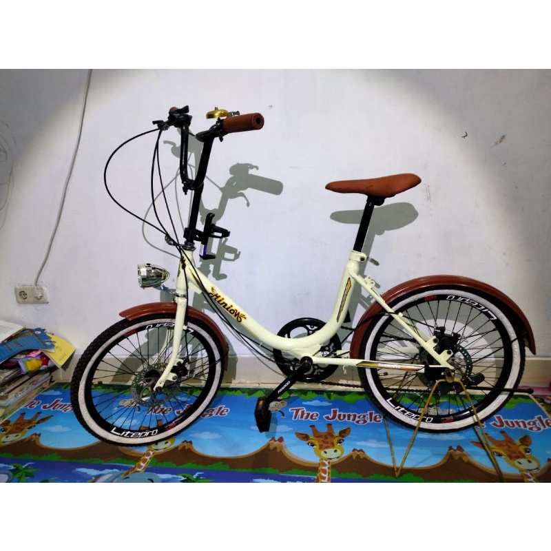 SEPEDA MINION CLASIC RANGKA BULAT BENY BENNY JAPAN / MINITREX / COSTUM / 20