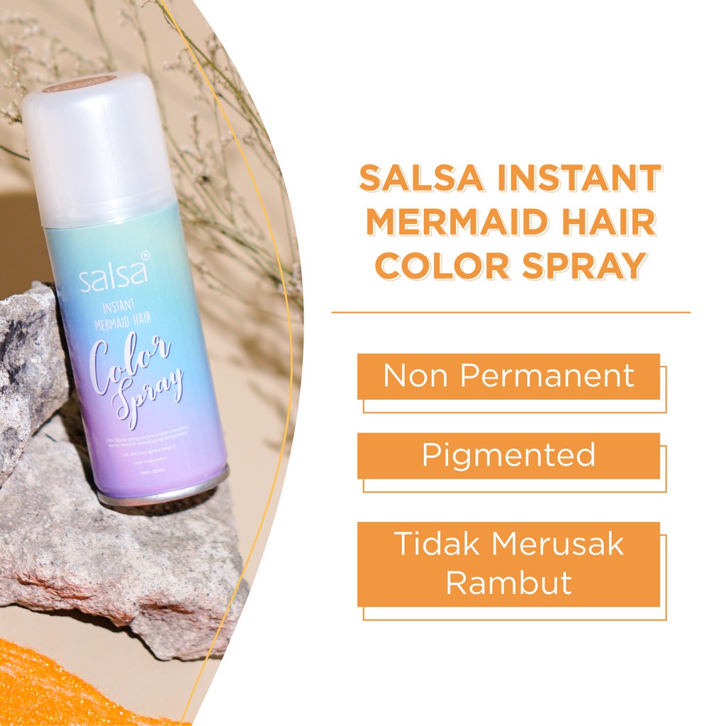 SALSA Instant Mermaid Hair Color Spray - Semir Rambut Instant Original BPOM