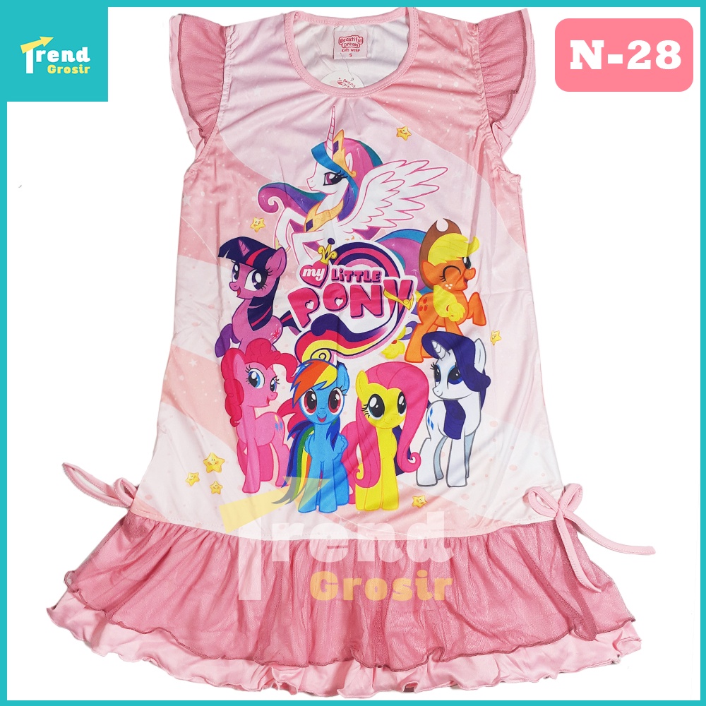 Daster Anak Little Pony / 5-9 tahun / Baju Anak Perempuan / Dress anak cewe / Kuda Poni/ DS