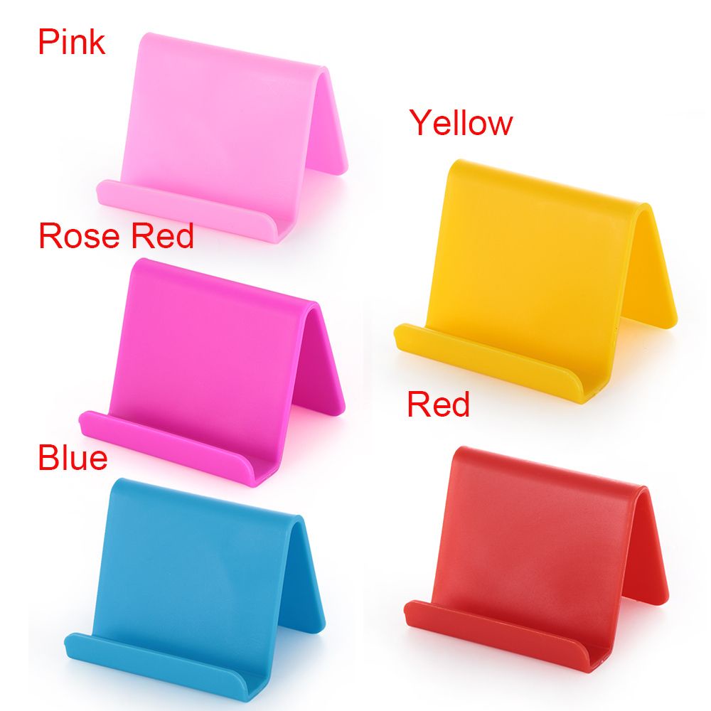 QUINTON Universal Phone Holder Plastic Mount Stand Lazy Bracket Portable Desk Mount Mini Table Smart Phones Cerative for Cell Mobile Phone Tablets/Multicolor