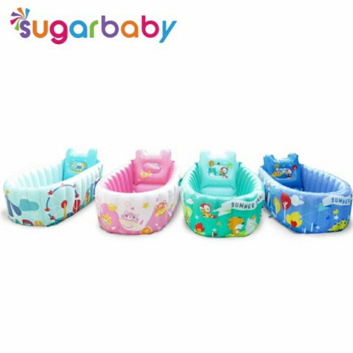 SUGAR BABY Bathtub Bak Mandi Bayi Tiup Inflatable Bath Tub Portable