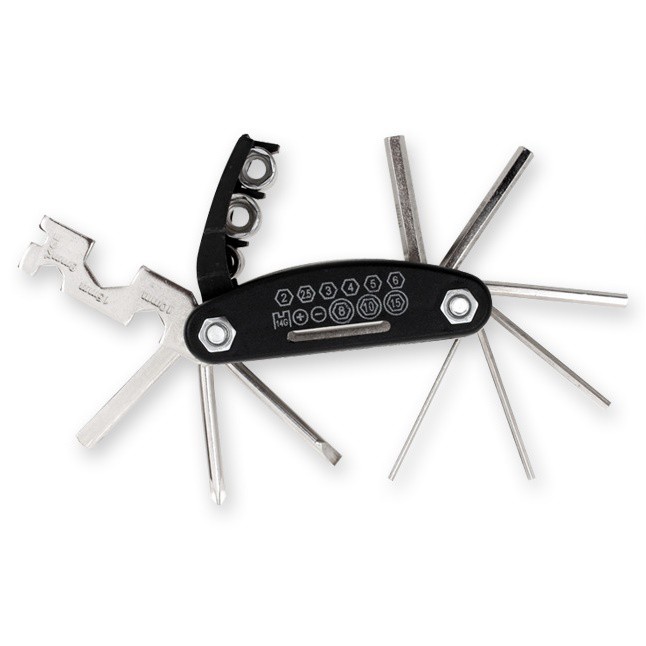 [GOWES YUK] - Multifunctional 15 in 1 EDC Repair Tool - HW0668 - Black