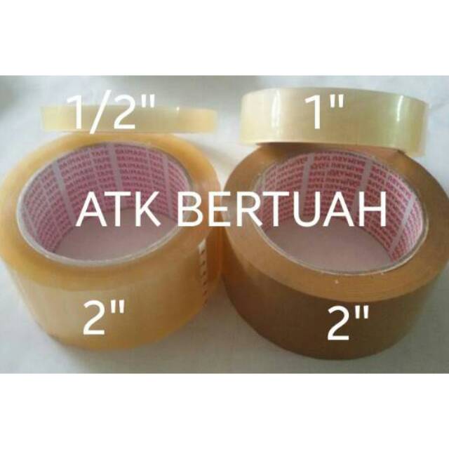 

DUCT TAPE LAKBAN SELOTIP ISOLASI SOLASIBAN ANEKA MEREK DAN UKURAN