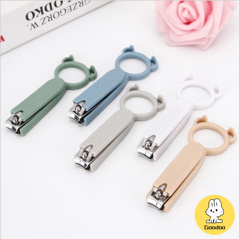 ✨Gunting Kuku Pemotong Kuku Beruang kecil Stainless Nail Clipper Kecil Tajam -Doo