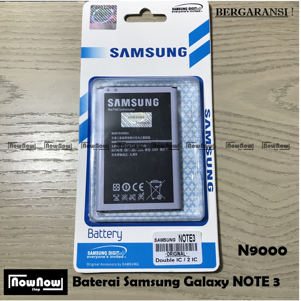 Baterai Samsung Galaxy Note 3 N9000 Original Batre Batrai Battery HP SEIN