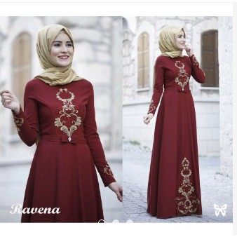 Grosir Women Summer Boho Long Maxi Dress Evening Cocktail Dresses Sundress Wanita Muslim MAXI RAVENA