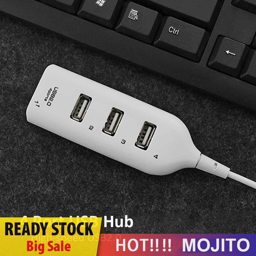 Mojito Hub Splitter 4 Port Usb 2.0 Kecepatan Tinggi 5mbps