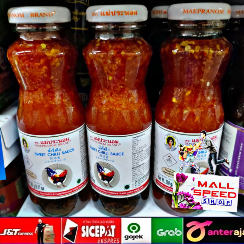 

Sweet Chilli Sauce Dipping for Chicken Mae Pranom Sambal Bangkok 260gr