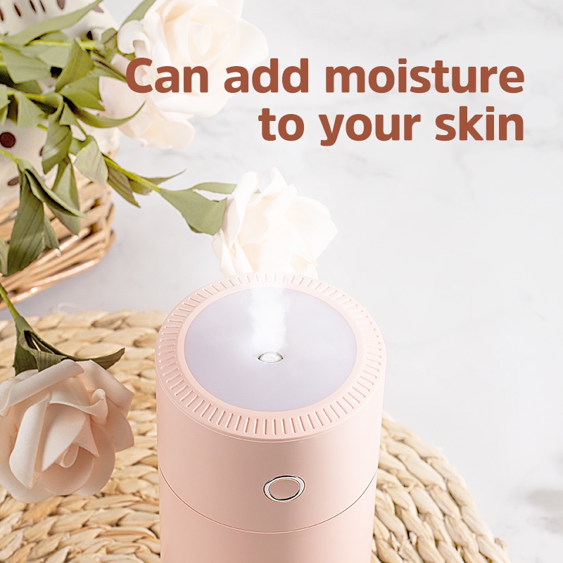 BASIKE Colorful Cool Mini Mist Humidifier USB Personal Desktop Humidifier for Car Office Room Bedroom,etc Auto Shut-Off Super Quiet Night Light Function-5