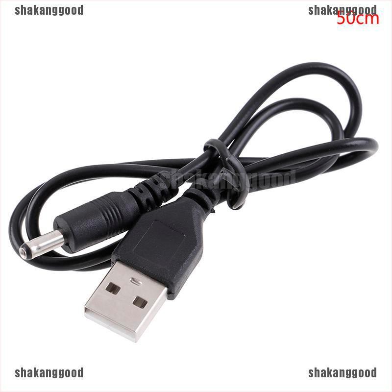 Skid 1Pc Kabel Power Konektor Charger USB A Male Ke DC 3.5x1.35mm