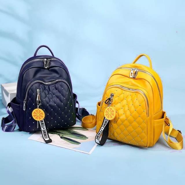 Tas Ransel Batam Wanita Cantik Import Dollyn Cabella Ransel Azela D20183 FASHION WANITA RESTOK LEMON