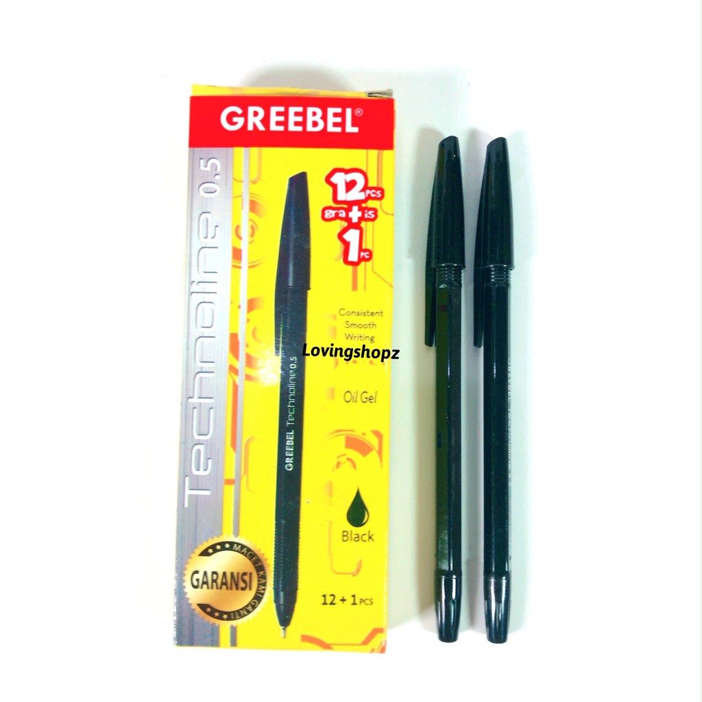 

Pulpen murah Greebel 0.5 mm isi 13 pcs