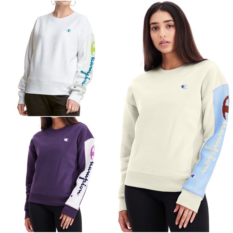 CHAMPION REVERSE WEAVE CREW WITH SWEATER TRIM / WL7307