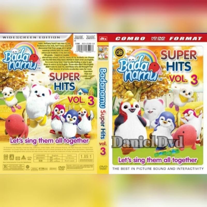 DVD Lagu Anak Badanamu / BADA NAMU vol. 3 Super hits