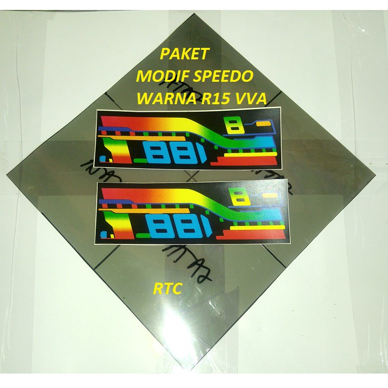 BAHAN PAKET MODIF WARNA POLARIS sunburn SPEEDOMETER R15 VVA V3 all new vixion nvl - DECAL STIKER SPI