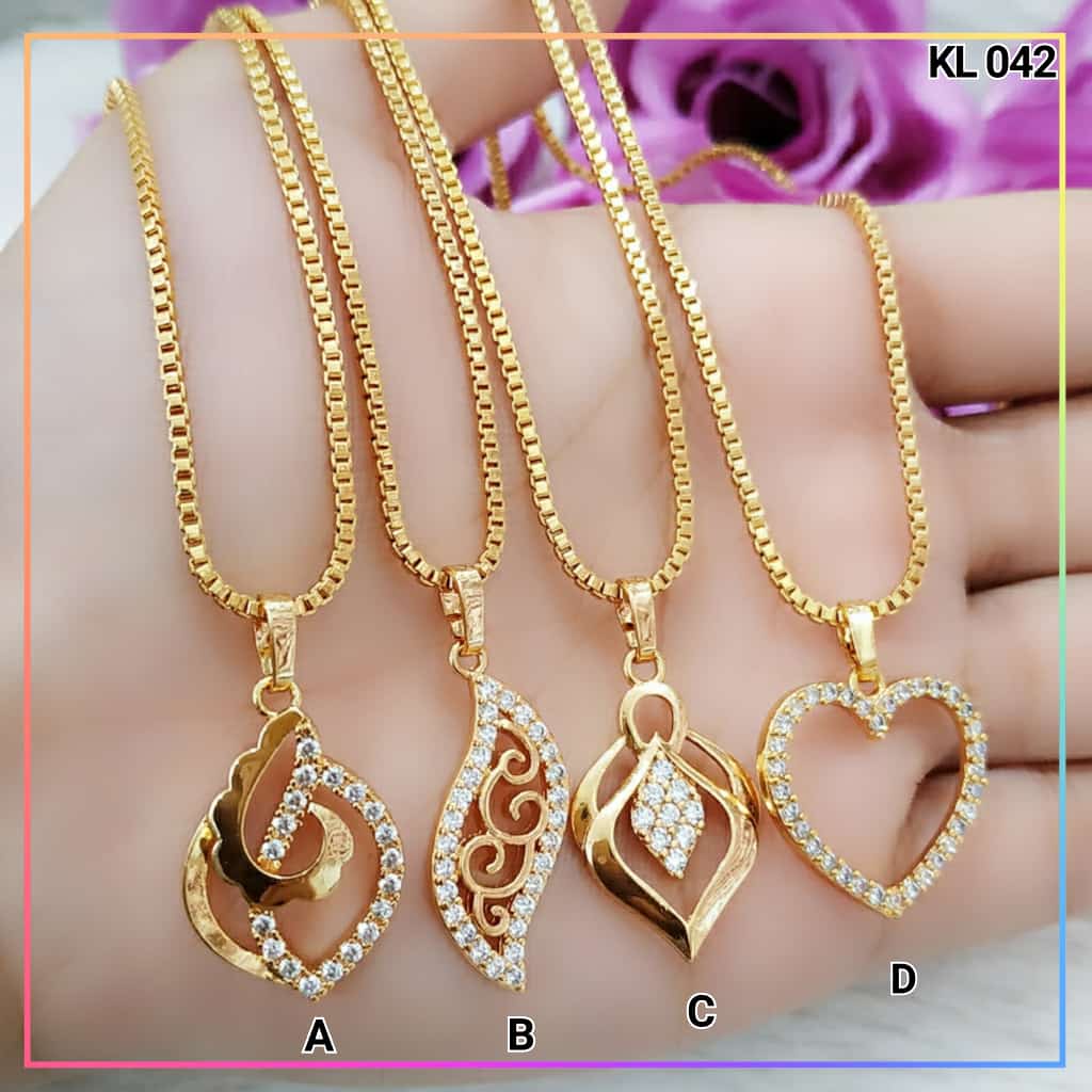 Kalung xuping kalung dewasa rantai milano permata  lapis emas gold KL 042