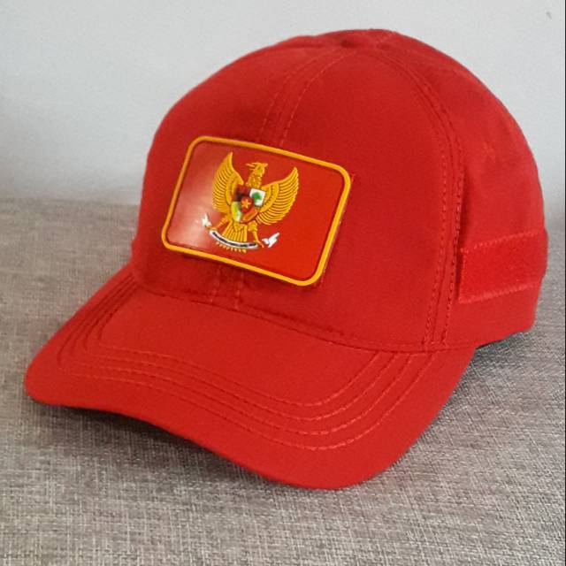 TOPI GARUDA - TOPI GARUDA VELCRO MERAH