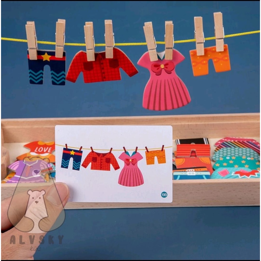 MAINAN EDUKASI ANAK BONGKAR PASANG BAJU ANAK / MAGNETIC DRESS UP