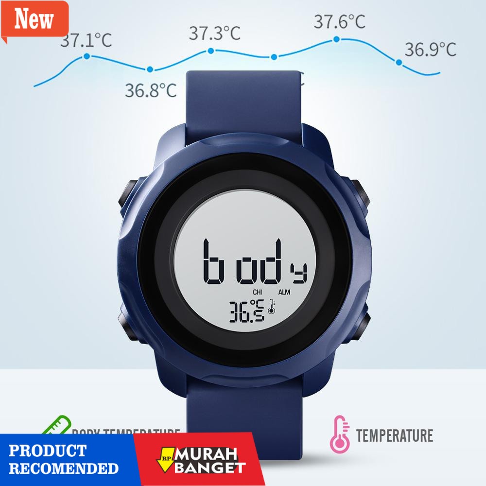 jam digital pria terbaik- Jam Tangan Pria / SKMEI Digital 1682 / Jam Tangan SmartWatch Original / SK