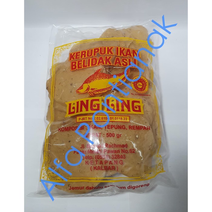 

TERBARU Kerupuk Ikan Belidak Ling Ling / Ling-Ling