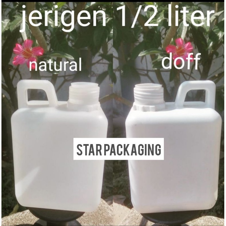 Jerigen 500ml Putih Jerigen 500ml Putih Pendek Tutup Segel Jerigen 500ml Jerigen 1/2 Liter