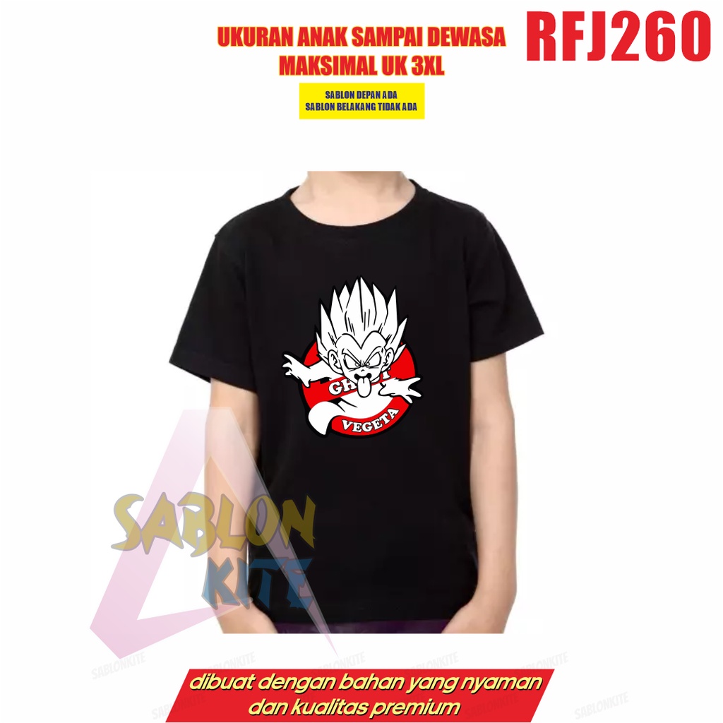 MURAH!!! KAOS KEREN ANIME GHOST VEGETA RFJ260