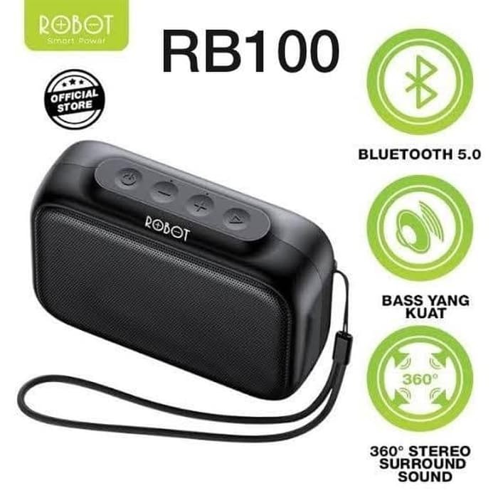 Speaker Bluetooth ROBOT RB100 Portable Wireless Super Bass