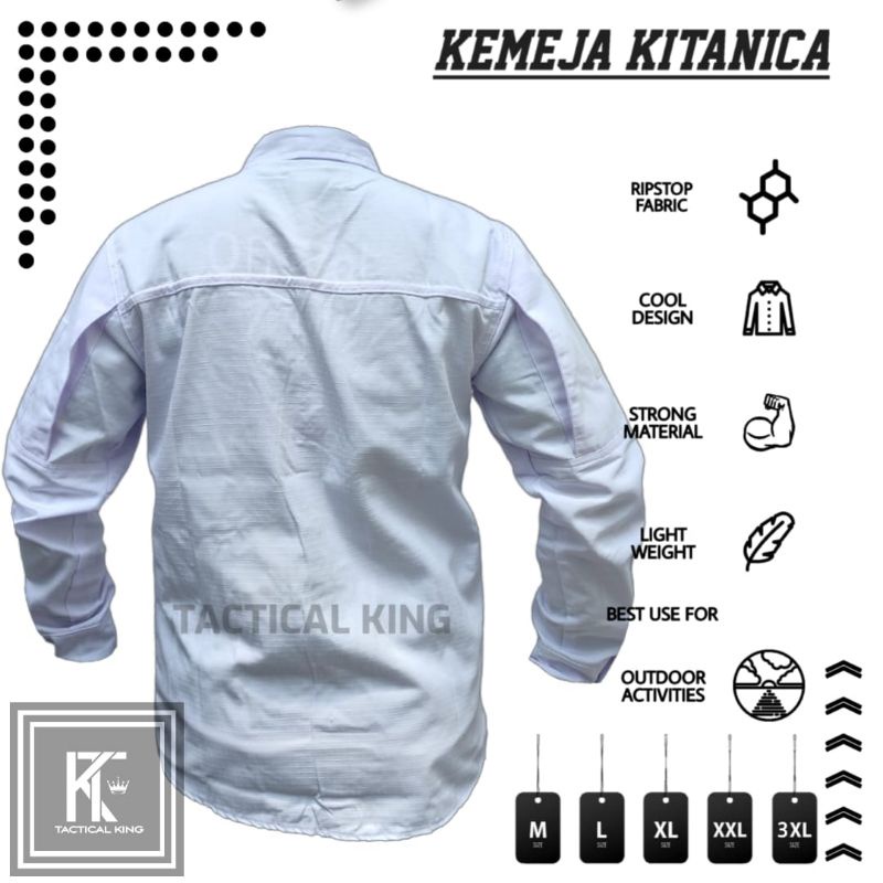 kemeja tactical kitanica panjang outdoor semi parka