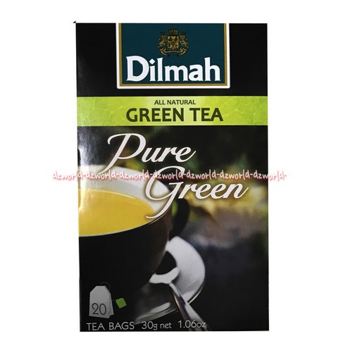 Dilmah Pure Green Tea Teh Celup 20 Tea Bags Teh Hijau Celup