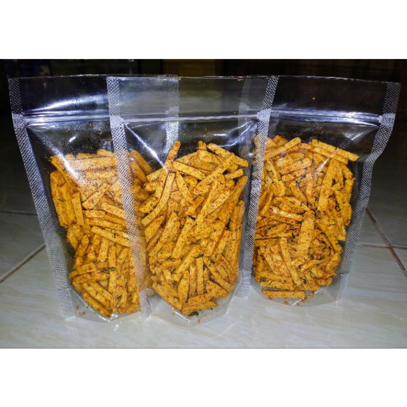 

Baso goreng Basreng Pedas Daun Jeruk