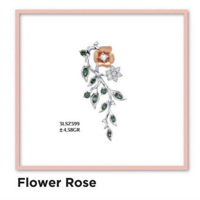 Liontin bunga flower garden collection by Sandra Dewi Gold