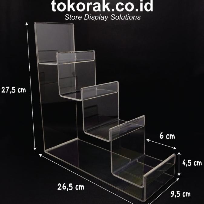 

COD ACRYLIC TAS 4 SUSUN AKRILIK ASLI MIKA STAND PROMOKode 1991