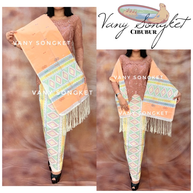 SEMI SUTERA ANGKOLA SETENGAH ASLI BATAK TENUN VANY SONGKET